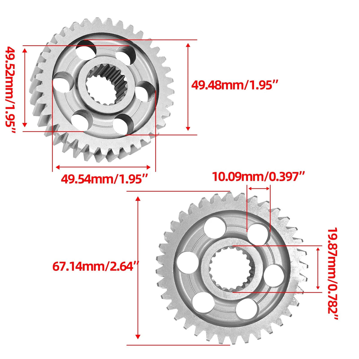 Racing Final Drive Gear Set fit for High Performance GY6 150cc 180cc 17-36T