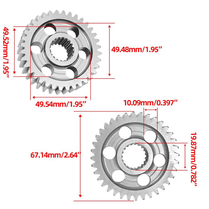 Racing Final Drive Gear Set fit for High Performance GY6 150cc 180cc 17-36T
