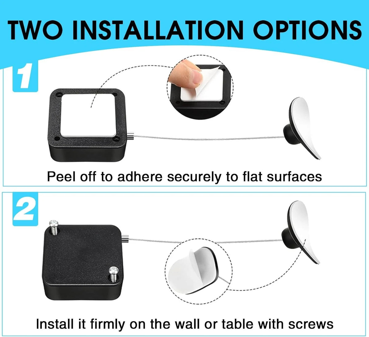 6.5 ft Retractable Remote Control Tether: TV Leash,Safety...
