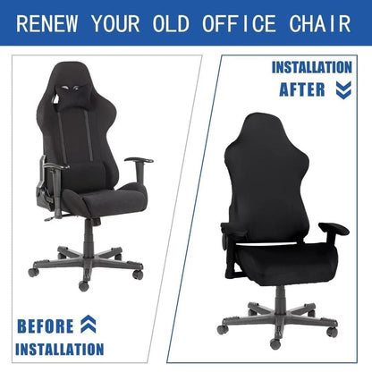 SARAFLORA 2 Pack Gaming Chair Cover, Stretchable X-Large | 2 PCS, Black