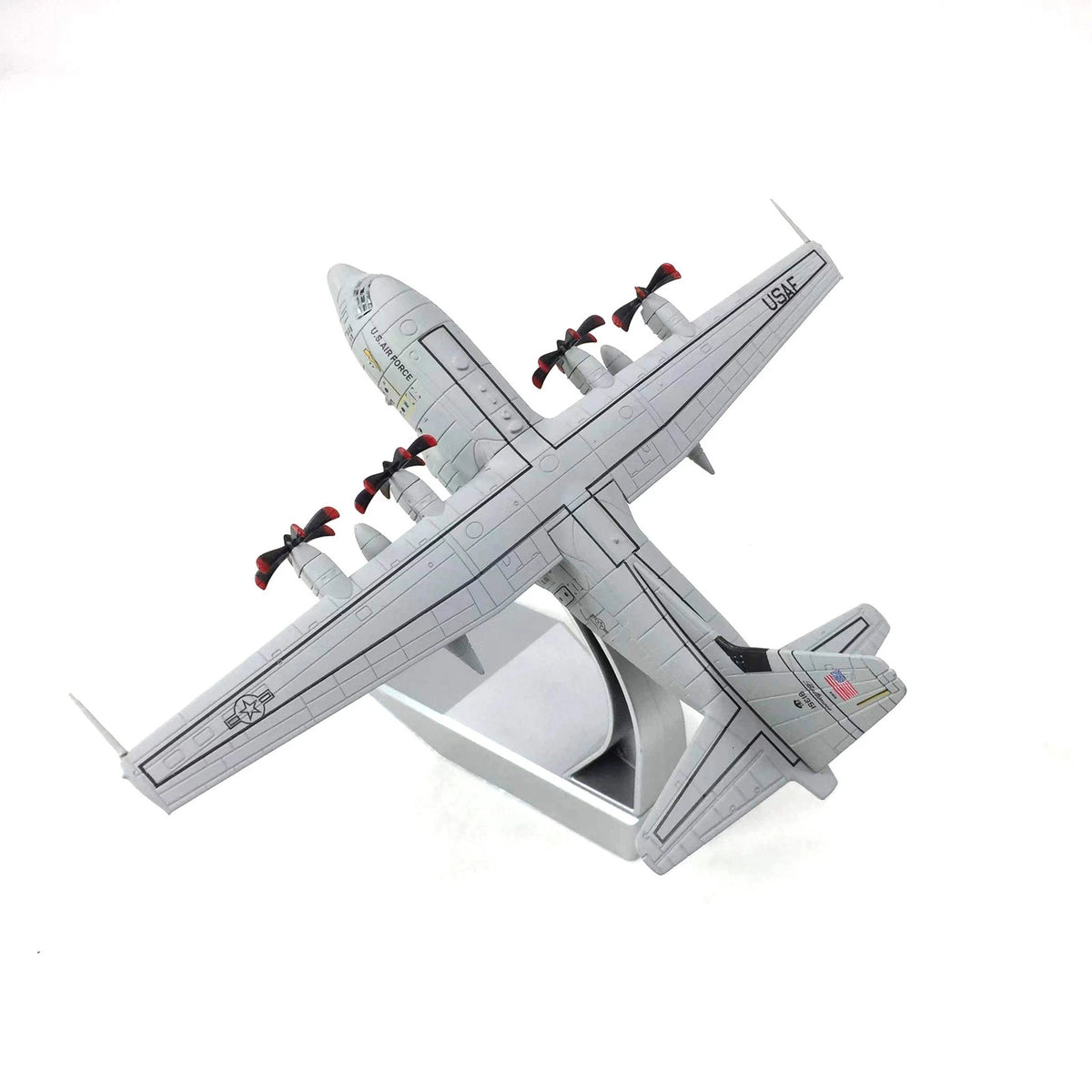 1/200 Alloy USAF C-130 Hercules Transport Aircraft  Diecast Airplane With Stand