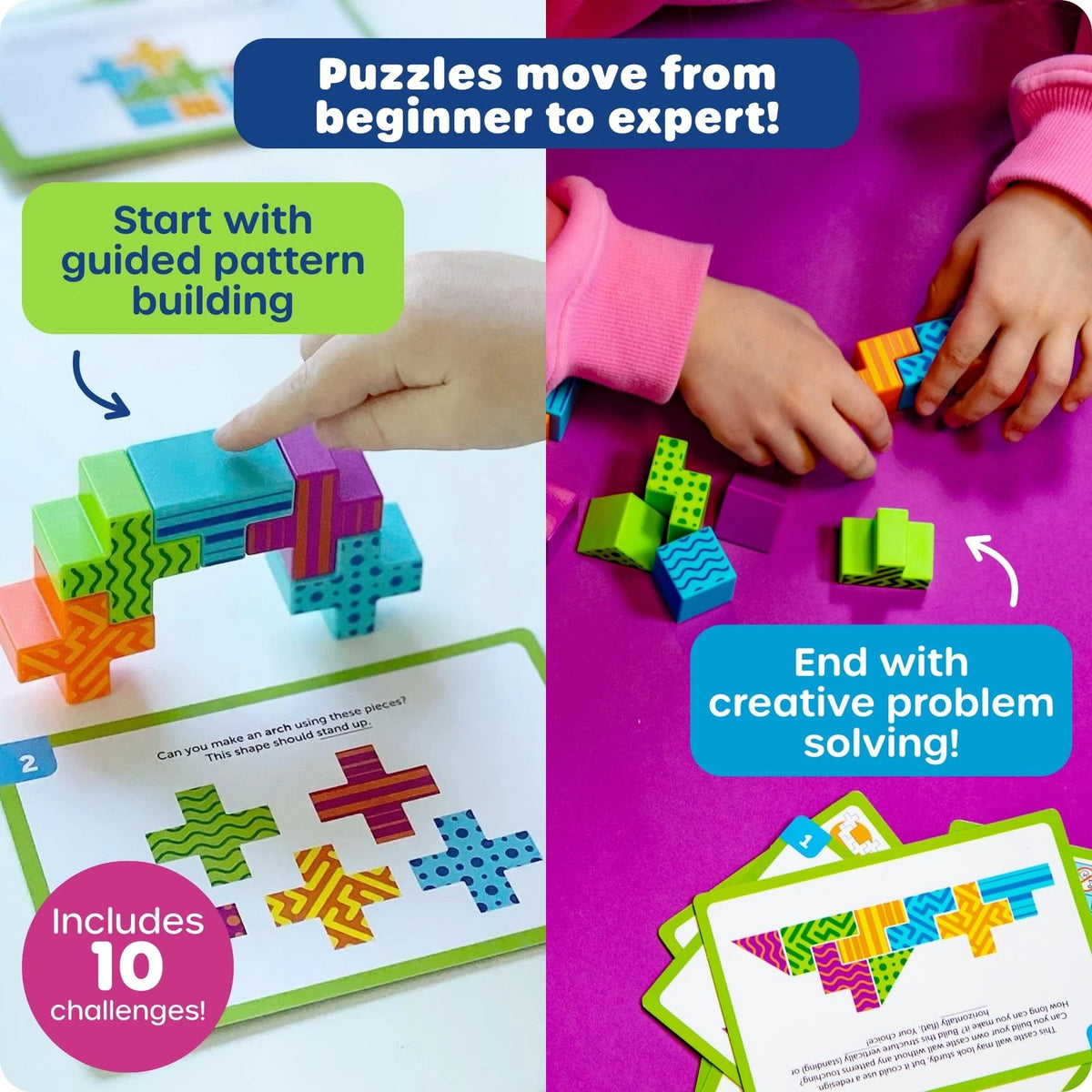 Learning Resources STEM Explorers Brainometry - 3D Puzzle Games Medium, Multi
