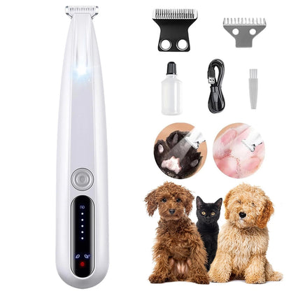 MOONEON 2026  Pet Precision Trimmer, Dog Paw White With Extra Blades