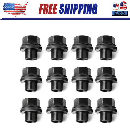 12 Pack 33mm M22x1.5 x 19mm Wheel Nuts Sleeve Nuts M22-1.5x19mm Skirt Flange