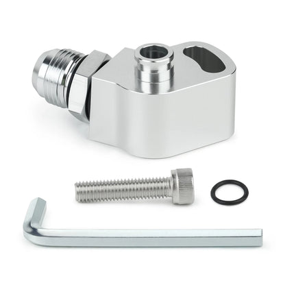 1JZ 2JZ Power Steering Pump Suction Swivel Fitting 10AN Silver