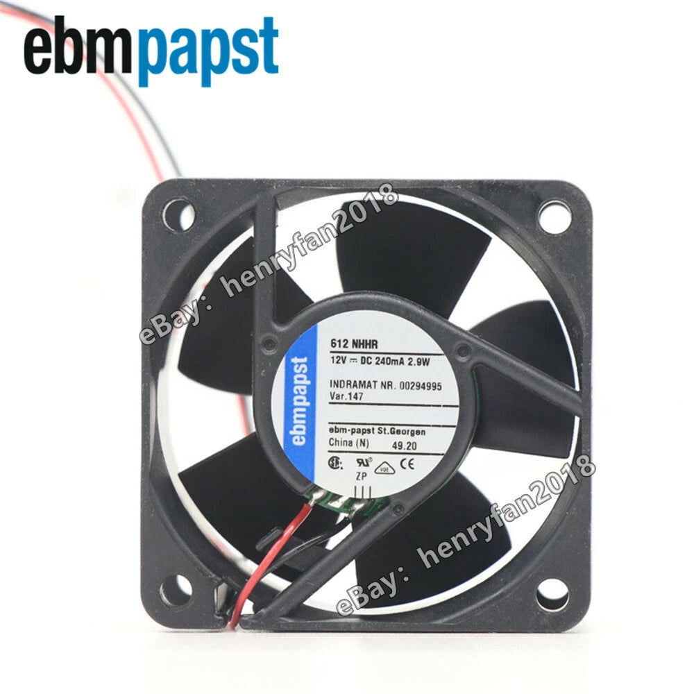 612NHHR Axial Fan 60*60*25mm 12VDC 2.9W High Air Volume Ebmpapst Case Fan