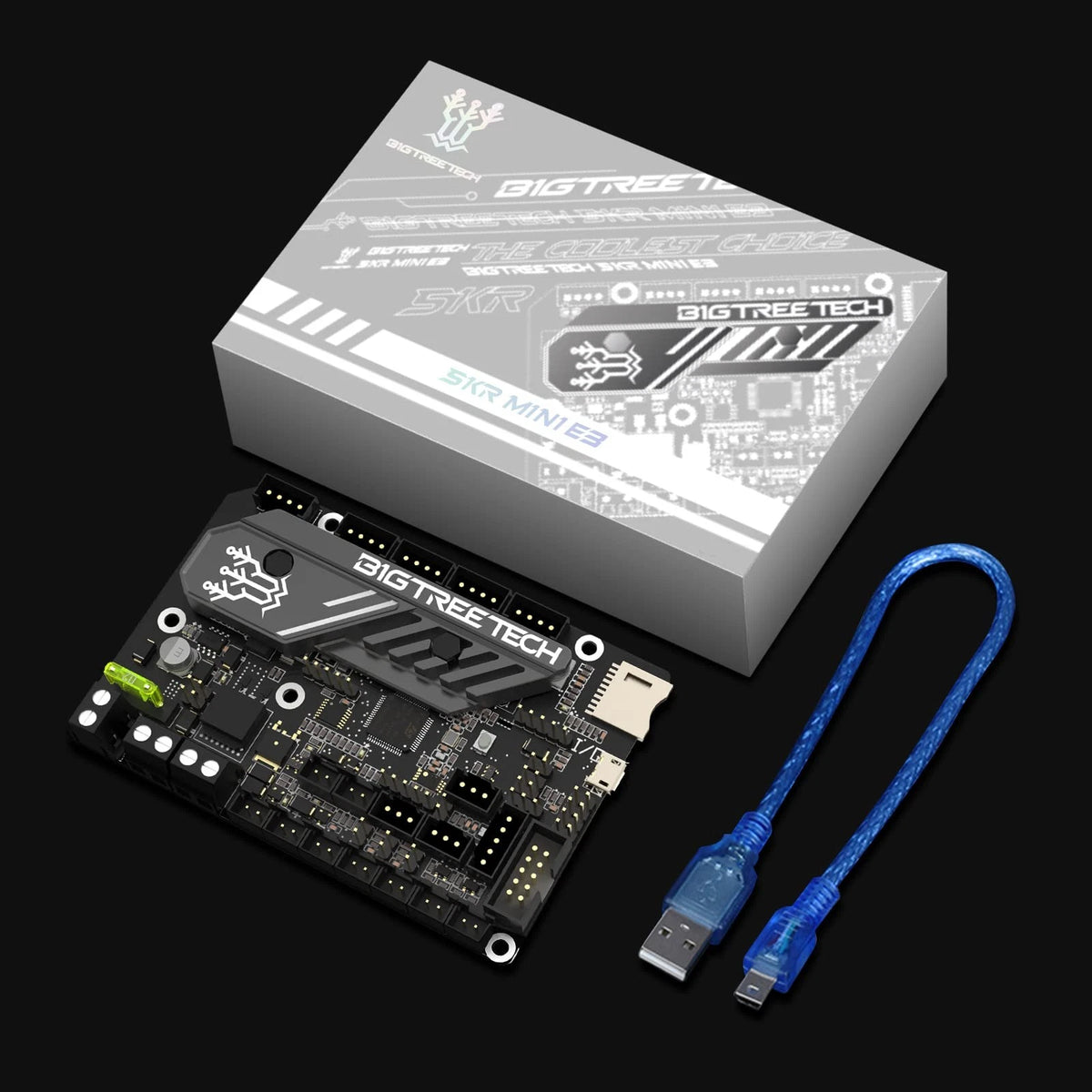BIGTREETECH SKR Mini E3 V3.0 Control Board with TMC2209 UART Stepper Black
