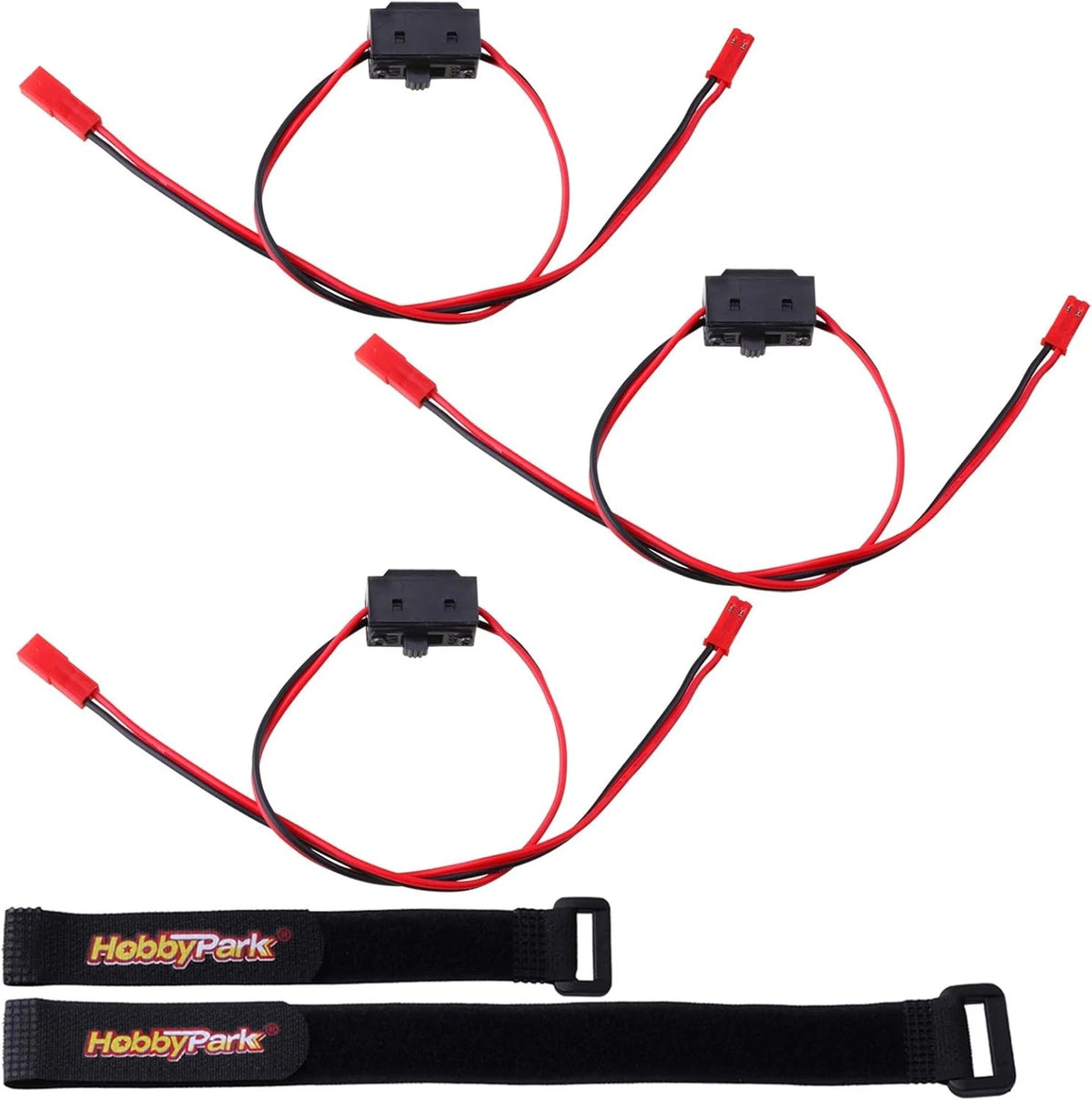 HobbyPark On Off Switch with JST Connectors Plugs for RC Cars Trucks...