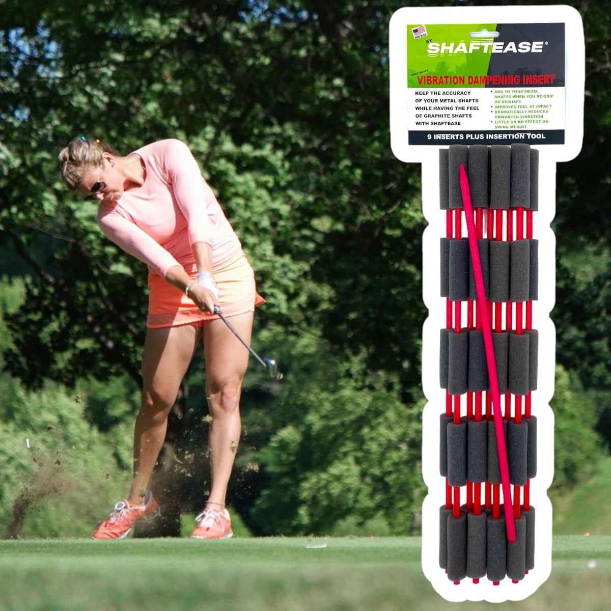 Golf Shaft Vibration Dampening Inserts for Metal Shafts Sting Free...