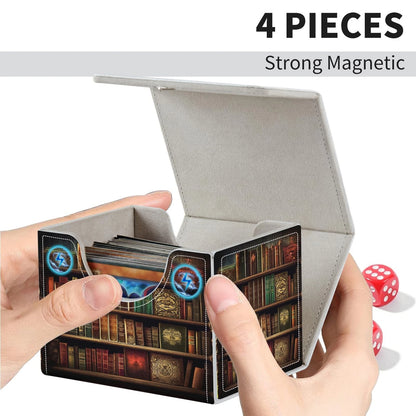 WZCJDHMJ Card Deck Box for MTG Cards 1 X Box, Vintage Bookshelf