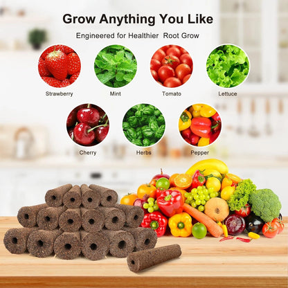 Ahopegarden 50pcs Hydroponic Pods Kit: Compatible with 50pcs, Brown