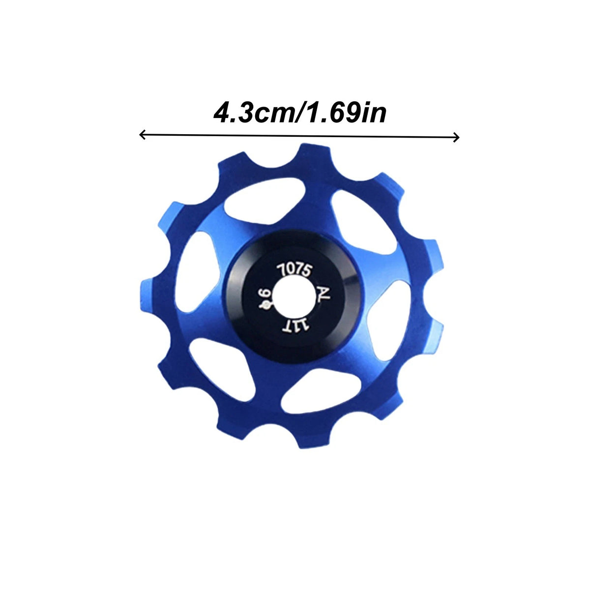 2Pcs Blue Bicycle Derailleur Pulley Wheel Kit 11T Ceramic Bearing Bike Parts