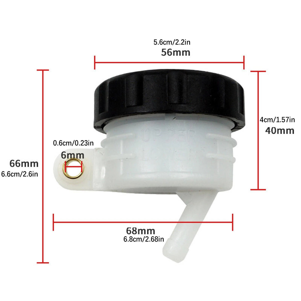 Universal Rear Brake Master Cylinder Fluid Reservoir Tank Oil Cup Motorcycle