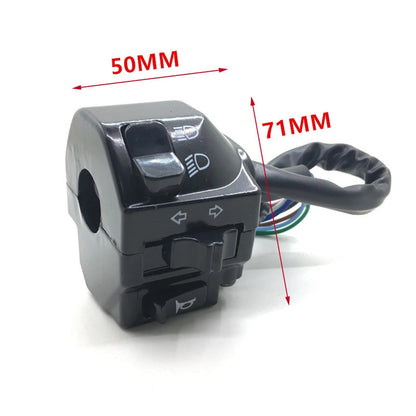 Aluminum Universal E-Bike Motorcycle Handle Bar Switch Button Control 22mm 7/8"