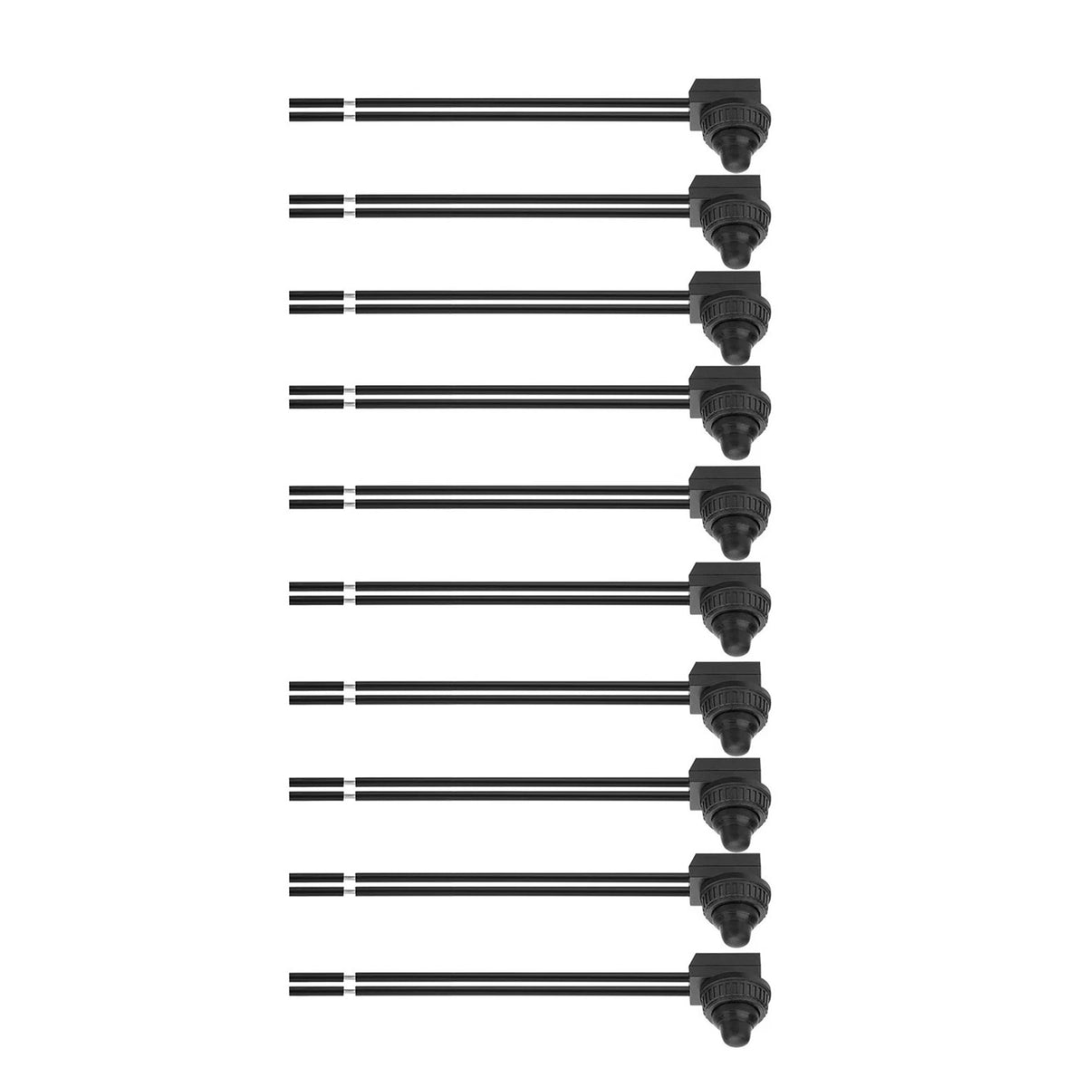 10x Waterproof Push Button Switch IP67 4.5" Cord for Outdoor Motorcycle Gear