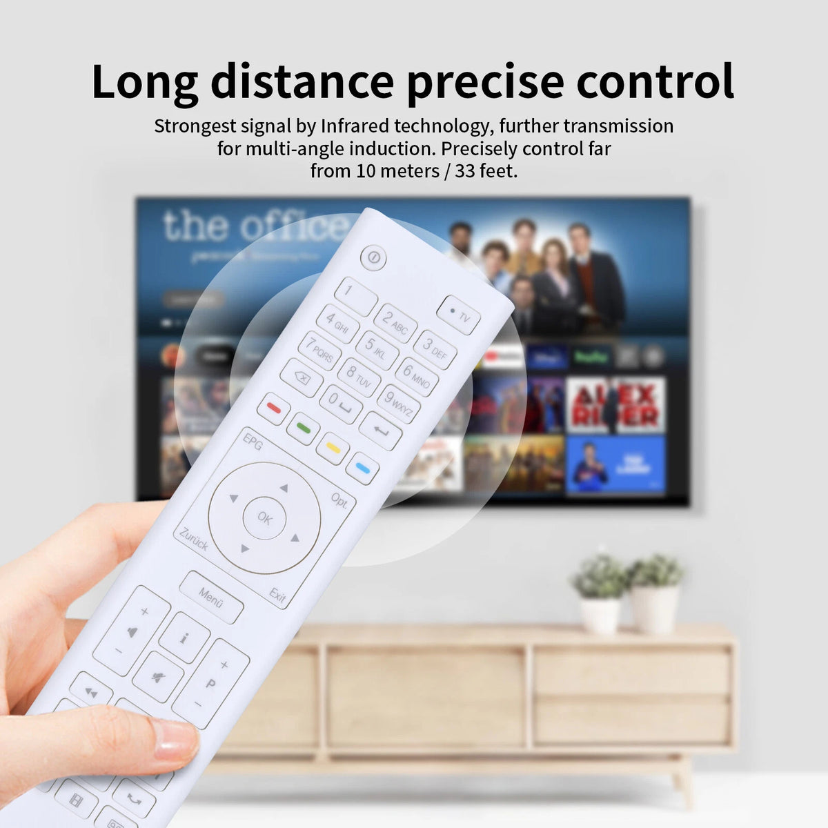 For T-Home Remote Control Telekom Media Receiver MR 500 / 303 / 102 Model White