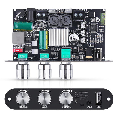 ZK-1001U Amp Bluetooth 5.3 Mono Amplifier Board with TWS, Black4