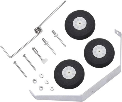 1 Set Aluminum Landing Gear Wheel Kit DIY Parts for RC Plane Jet Cessna...