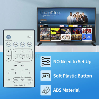 For Bose Wave Radio II AWR1B1 AWR1B2 Replacement Remote Control white