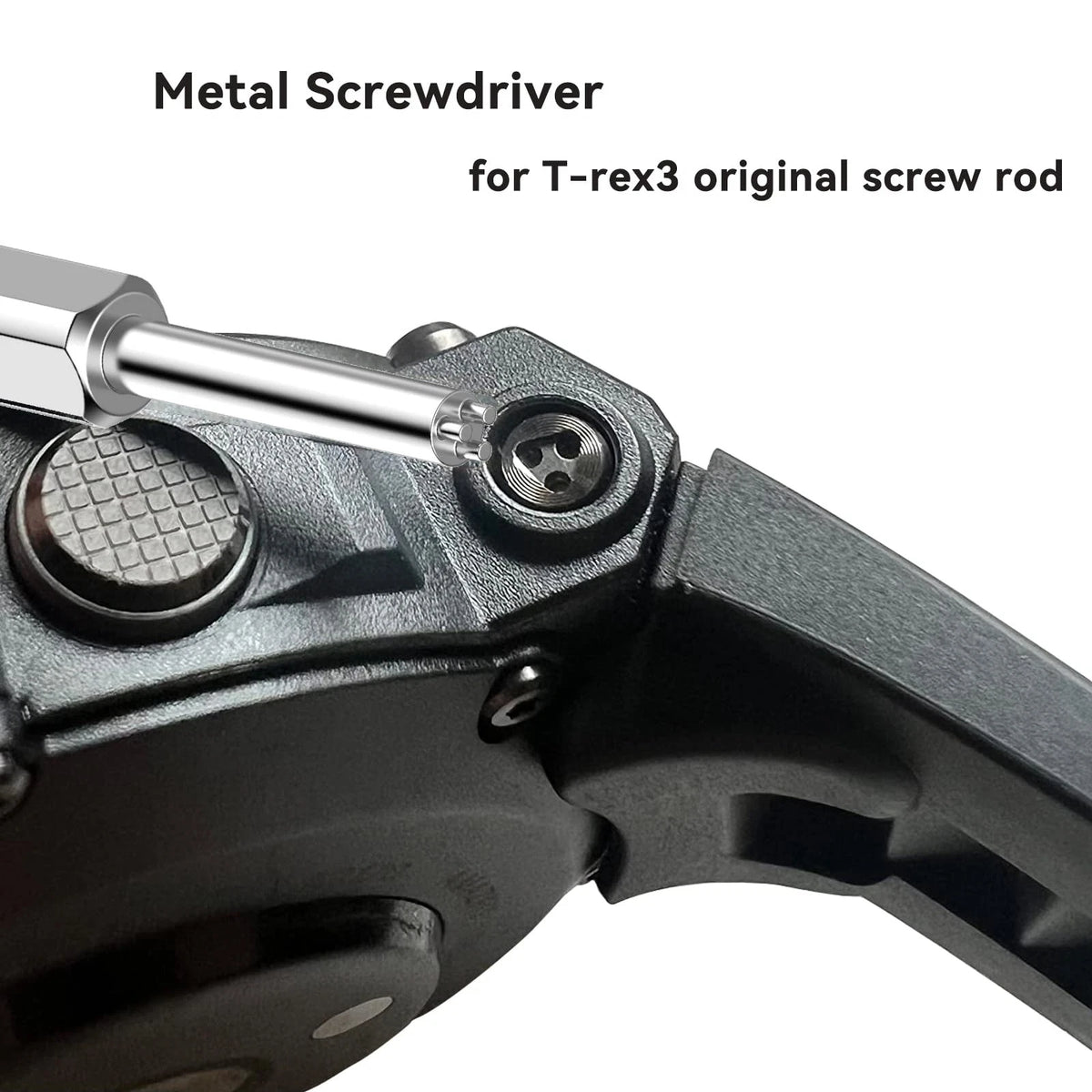 Screw Rod Fit for Amazfit T-Rex 3 A2322 #1-72 x 0.787 in, Black