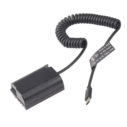 USB-C to DMW-BLK22/DCC17 Dummy Battery Power Cable For Panasonic GH3 Camera