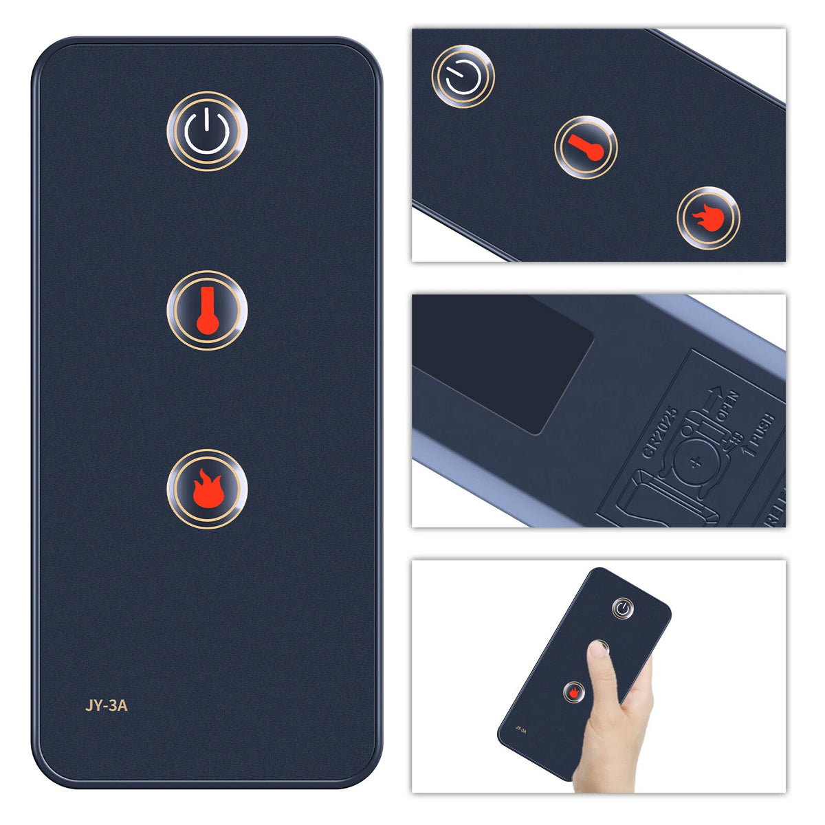 Replacement Remote Control For Pleasant Hearth Fireplace Model JY-3A