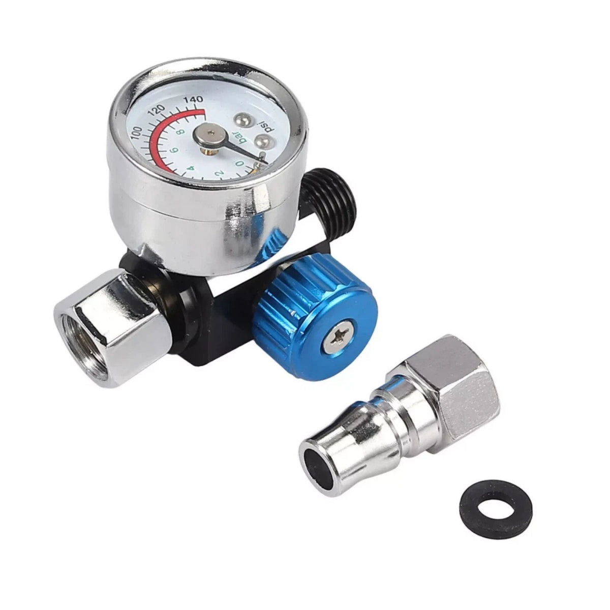 Durable 1/4" Air Pressure Regulator for Spray Gun with G1/4 Thread Connection
