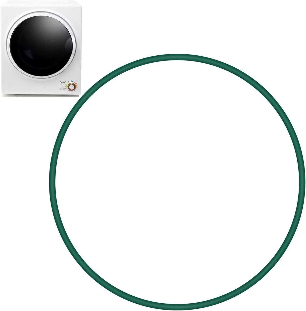 Dryer Blower Fan Belt Mini Compact Dryer(1.50 Cu.ft)- Replacement for Green