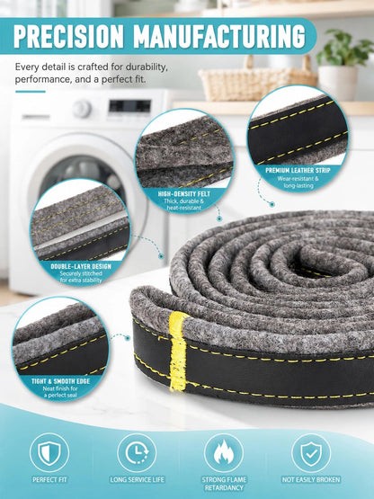 FOMIUZY Dryer Drum Felt Gasket Seal Repair Replacement Kit DC97-07618A 1 Pack