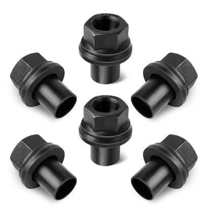 Two Piece 28mm Sleeve Flanged M22x1.5 Wheel Nuts 33mm Hex Hub Pilot/Unimount