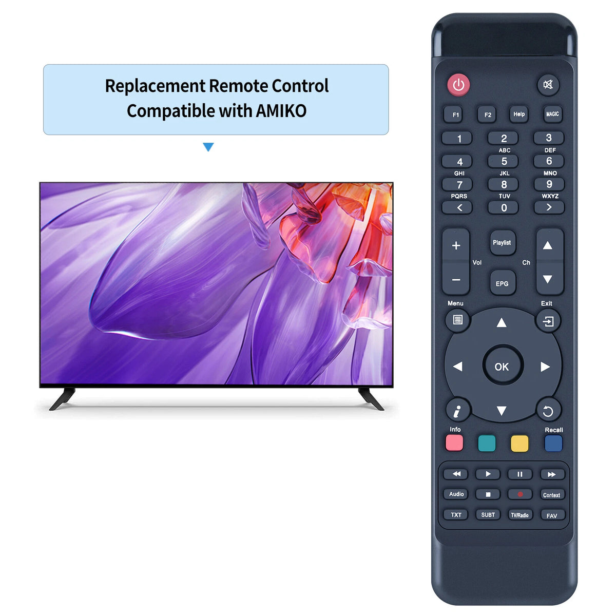 Remote Control For Amiko Viper COMBO HDD SET TOP BOX DVB RECEIVER