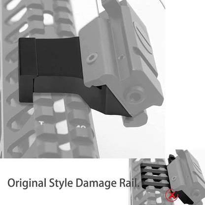 Picatinny Offset Rail Mounts, 45 Degree 3-4-5 slots, Black