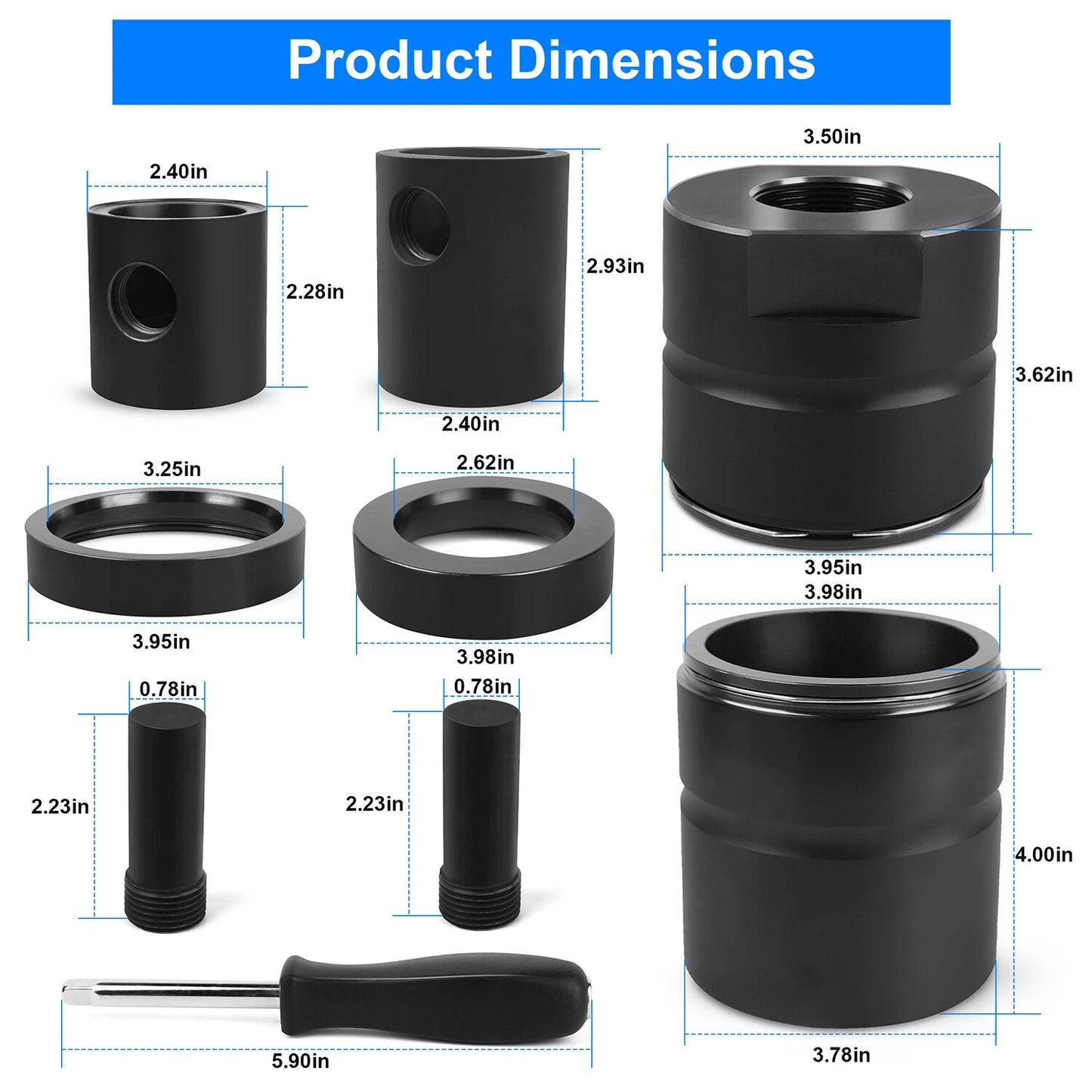 Leaf Spring Adapter Tool for Removing Pins & Bushings & Installer 15030