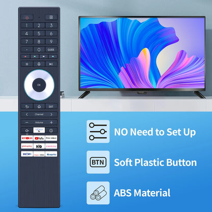Replacement Remote Control For Toshiba Smart TV ERF3K98T