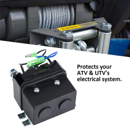 Winch Solenoid Relay, Contactor Reversing Relay for 1500-5000lb ATV...