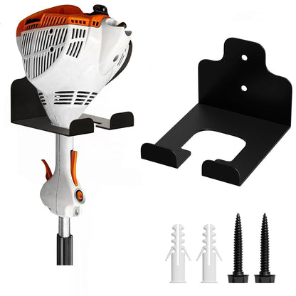 JNIHEEP Garage Organizer Trimmer Rack, Garden Power 1 Bracket, Black 1 Pack