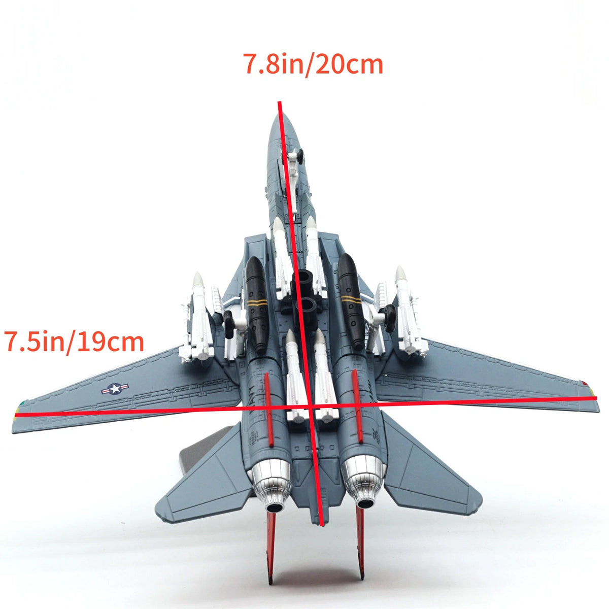 For US Navy VF-101 Grim Reapers Grumman F-14 Tomcat 1:100 Scale Fighter Model