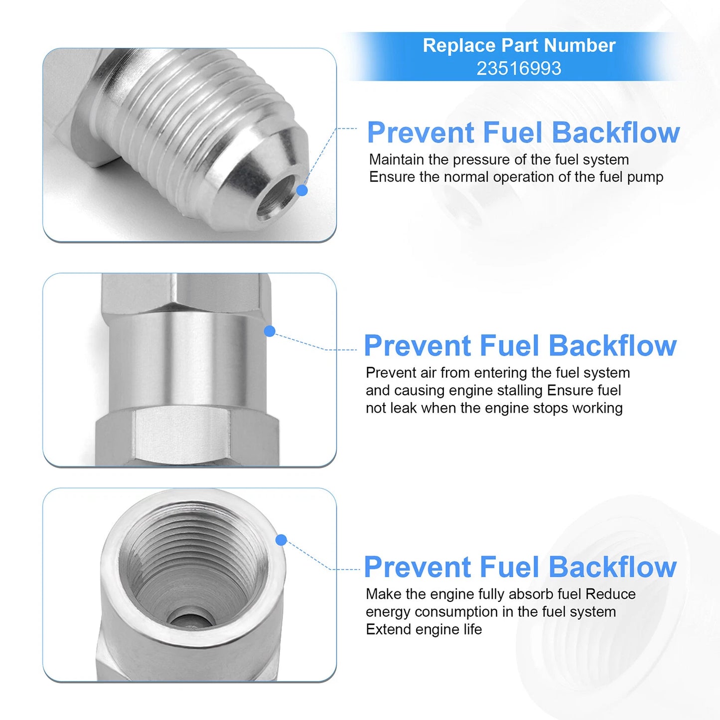 Fuel Check Valve 23516993 for Detroit Diesel S60 12.7L Engine