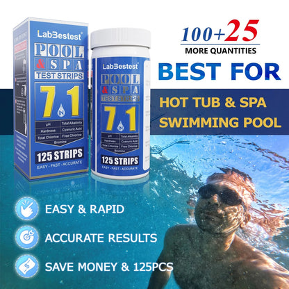 LabBestest Pool Test Strips - Spa Hot Tub - Swimming Pool...