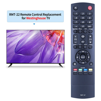 RMT-22 Remote Control For Westinghouse TV EW32S5UW UW-32SC1W UW-32S3PW UW-37SC1W