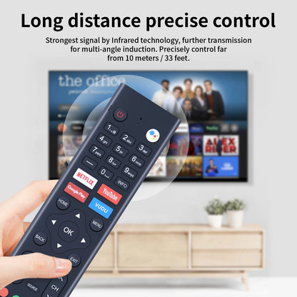 8142026670099K Voice Remote Control For Sceptre Android TV A322BV-SRC A515CV-UMC