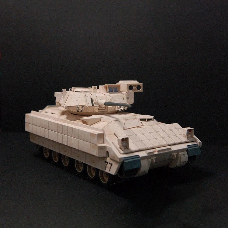 1:43 Unassembled M2 Bradley Infantry Fighting Vehicle Paper Model Military Tank