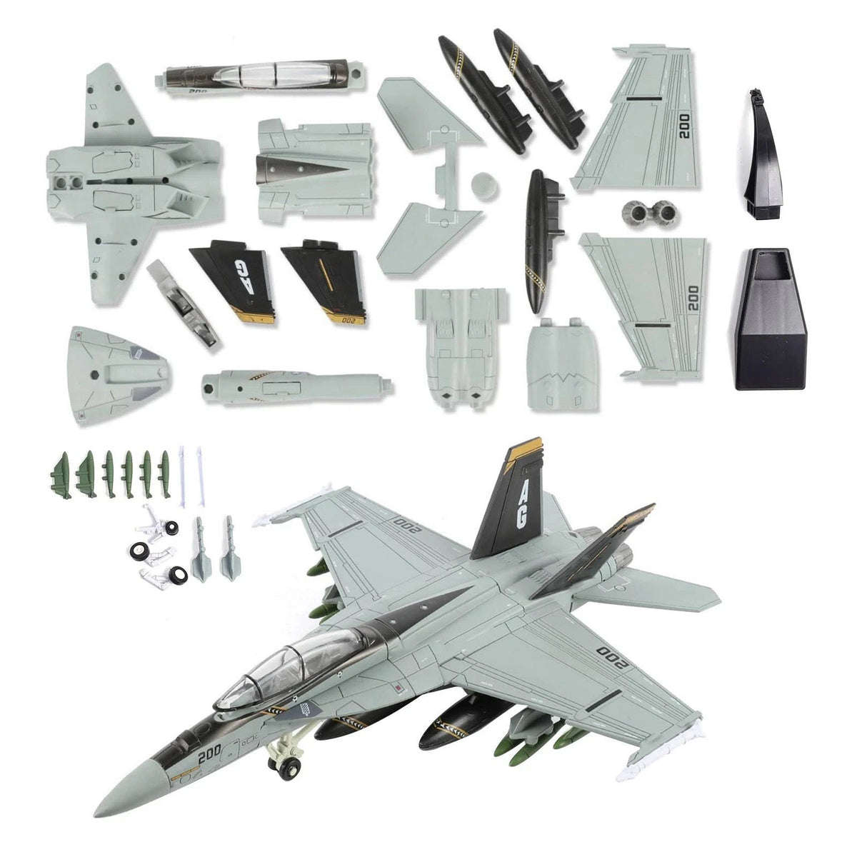 1/72 Scale 25cm F/A-18 Hornet Strike Fighter Collectible Model Set