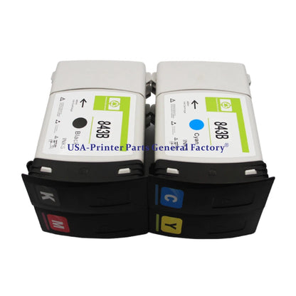 4pc/set Fits For HP 843B Ink Cartridge For HP PageWide XL 4000 XL5000 Printer