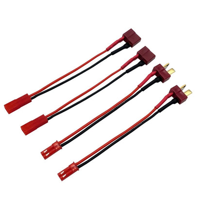 2Pairs T Plug to JST Connector Male Female with 20AWG 10cm Silicone Cable...