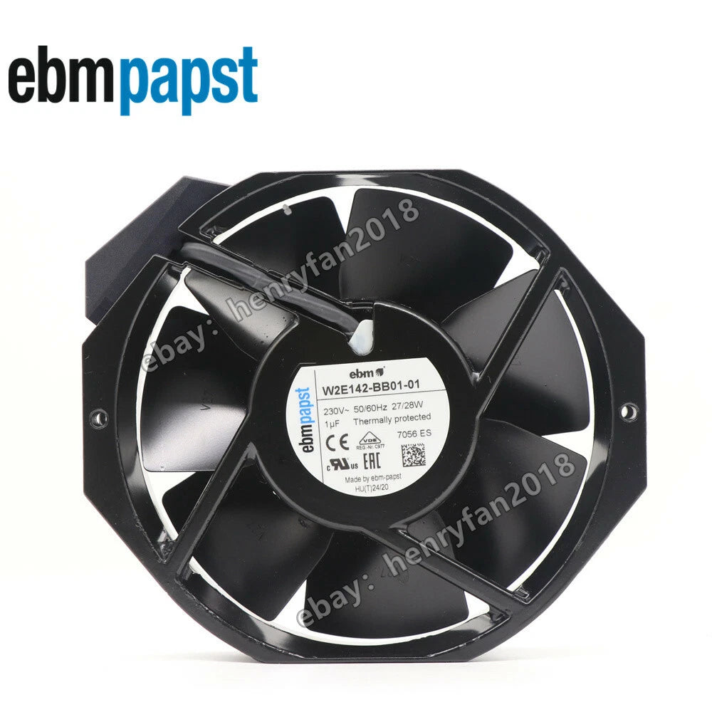 1pcs Ebmpapst W2E142-BB01-01 7056ES Axial Fan 230VAC 27/28W UPS Cooling Fan