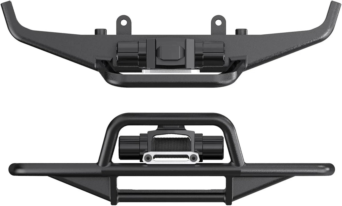 Front & Rear Bumper Aluminum Winch for Traxxas 1/18 TRX4M High Trail K10...