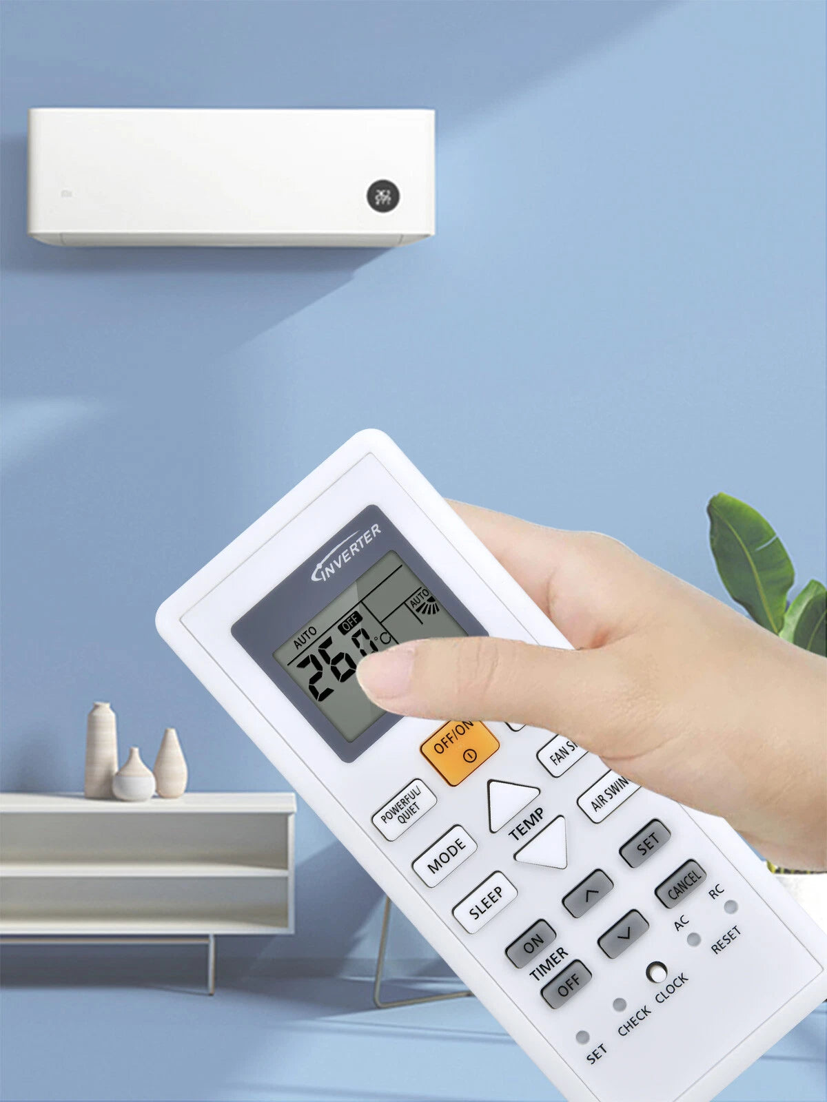Remote Control For Panasonic Air Conditioner 10600 CS-PU9/12/18WKH-8M, PU9VKH-8