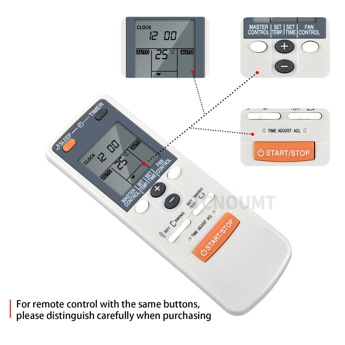 Remote Control For Fujitsu Air Conditioner AR-JW1 AR-JW2 AR-DB3 AR-DB5 ASU9R2