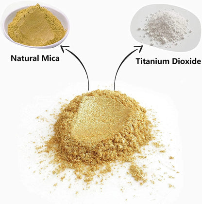 Mica Powder,30 Color Resin Pigment,Natural Cosmetic Grade 30 Bag, 30 Bag